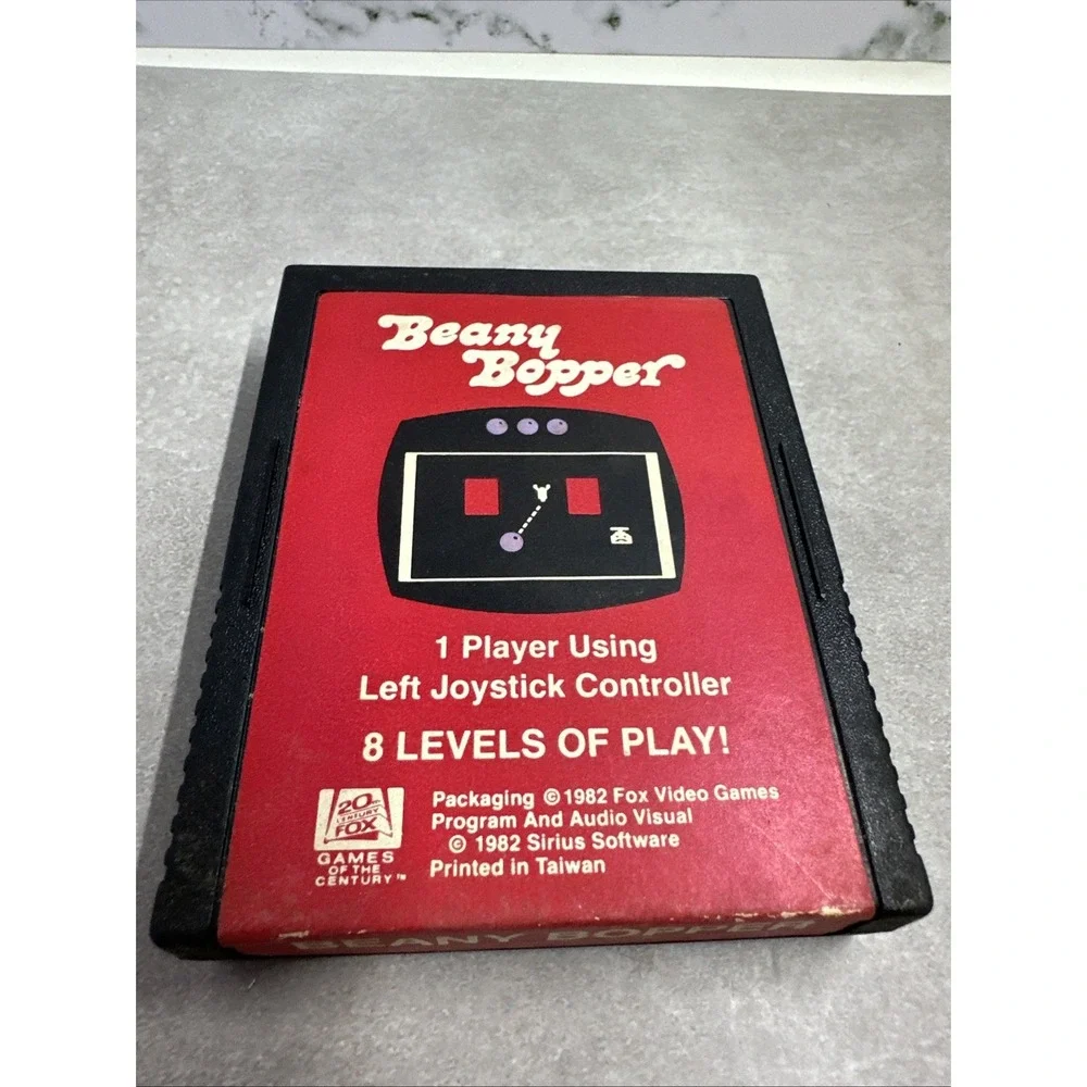 Beany Bopper Atari 2600 1982 Fox Interactive Shooter Video Game Cartridge